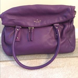 Kate Spade Dark Viola Cobbie Hill Leslie handbag