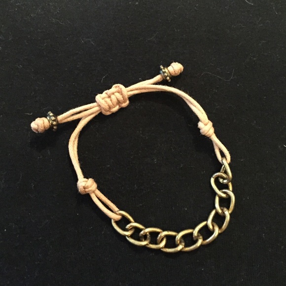Gold Toned Chain Bracelet
