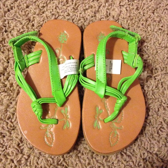 GAP Kids Lime Green Sandal Sz Toddler 4