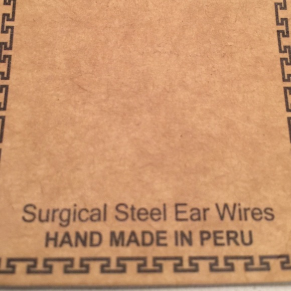 Hand Threaded Earrings made in Peru - Picture 2 of 2