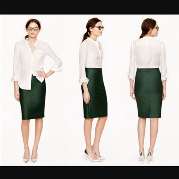 J. Crew No. 2 Pencil skirt double serge wool