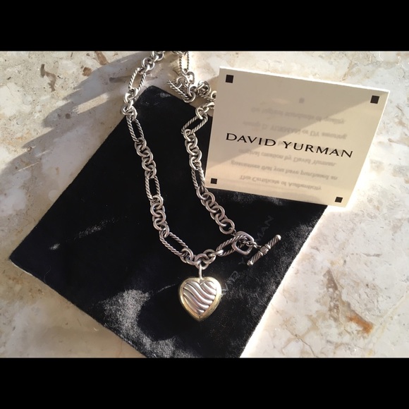 David Yurman Figaro Heart Necklace