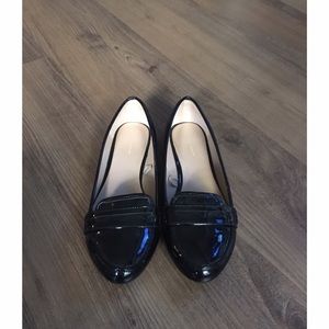 Zara Black Patent Leather Flats