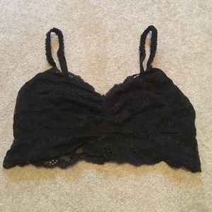 Black lace Victoria's Secret pink bralette
