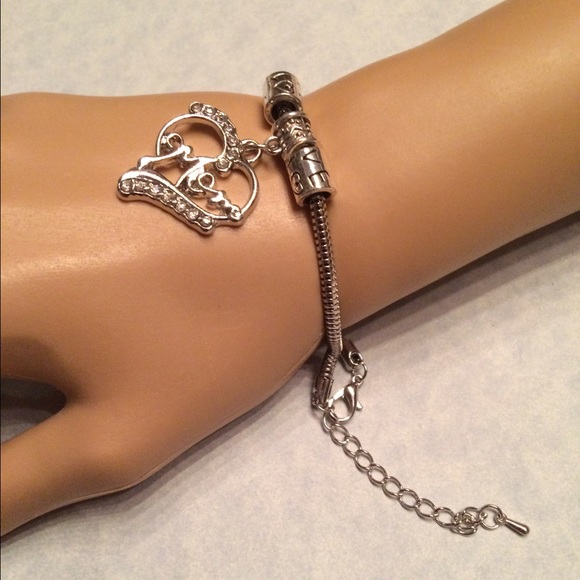Crystal Mom ❤️ Heart Bracelet