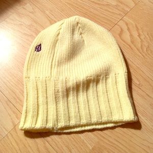 Yellow Volcom beanie