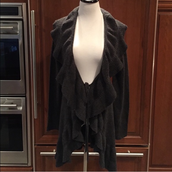 Layered waterfall sweater
