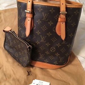 Louis Vuitton Bucket Bag.