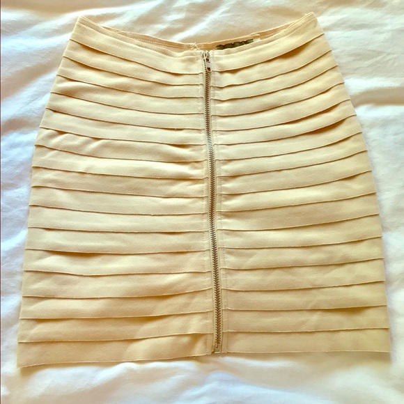 Bodycon Zip-Front Skirt