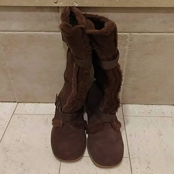 Suede wedge boots - worn a few times - Picture 3 of 4