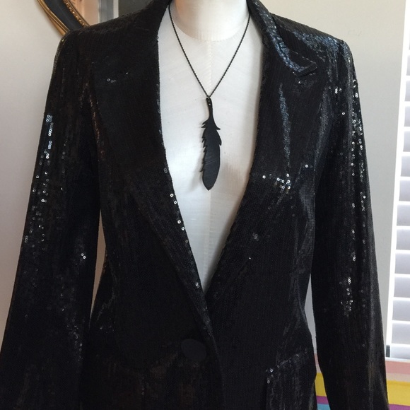Naf Naf black sequins blazer