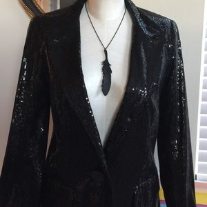 Naf Naf black sequins blazer
