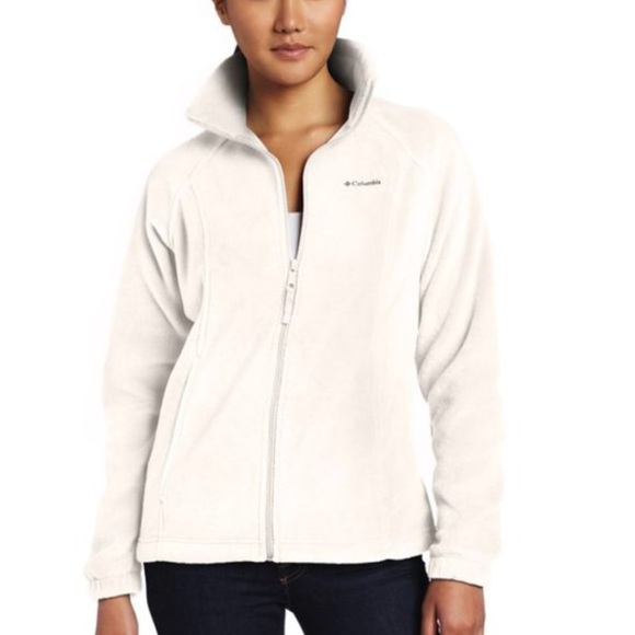 Columbia Jackets & Blazers - COLUMBIA WHITE FLEECE JACKET