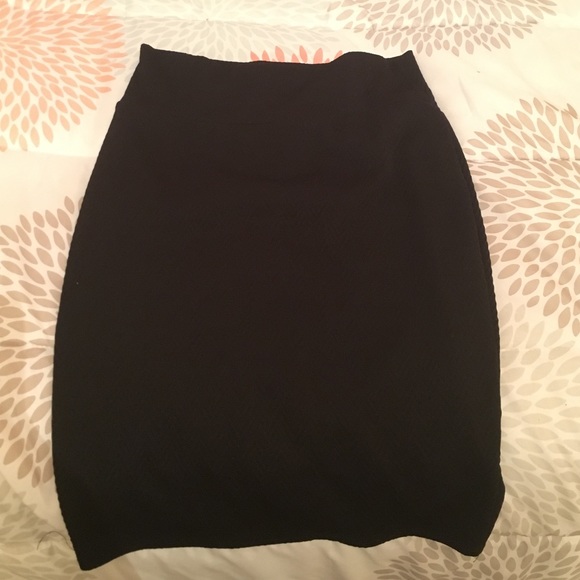 Black Body Con Skirt