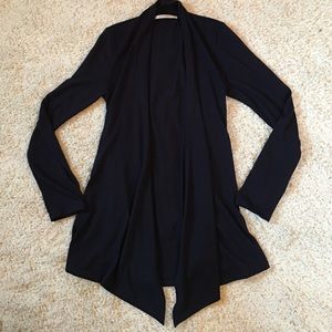 Navy Fly Away / Open Front Cardigan