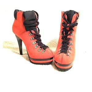 Orange Xhilaration Platform Heels