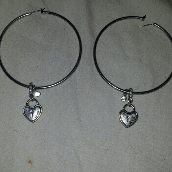 Silver juicy hoop earrings