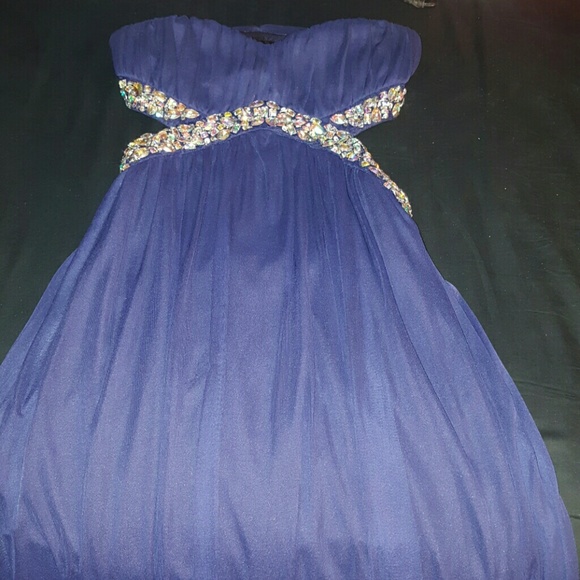Blue homecoming/prom dress