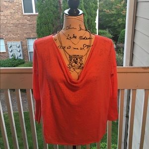 Anthropologie "Guinevere" Coral Top Anthropologie "Guinevere" Coral Top