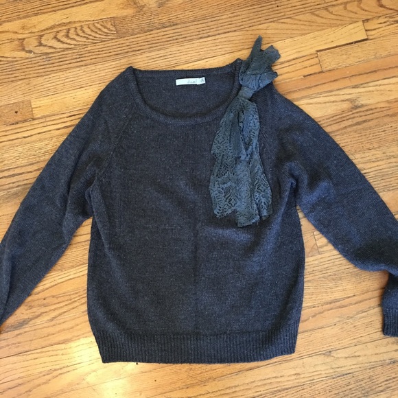 Dad Sweater from Saks with lace bow detail