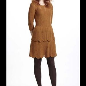 Hand Knit Tiered Petal Dress