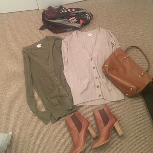 Bundle! Earth tone cardigans