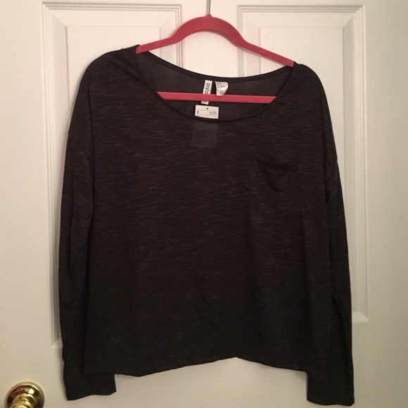 Grey long sleeve top