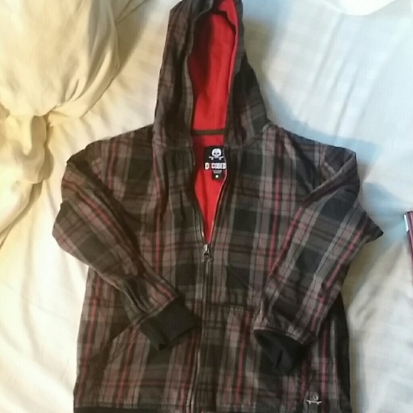 Boys Youth Skater Jacket sz M w/ hood