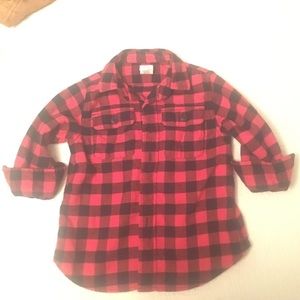 Toddler checker flannel