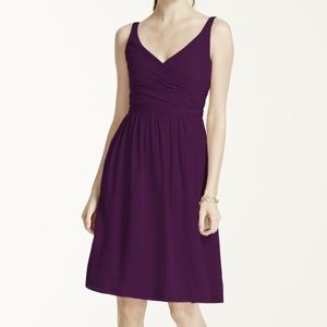 David's Bridal F15603 Plum Dress