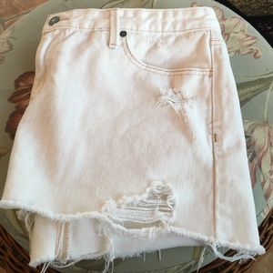 Distressed Jean Skirt