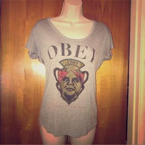 Womans Obey Tshirt size small