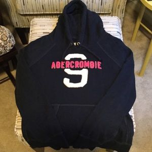Abercrombie & Fitch Navy Hoodie size L