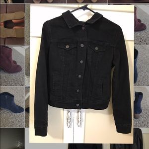 Old navy jean jacket black size small