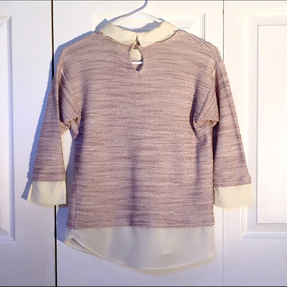 Ann Taylor Sweaters - **FINAL PRICE** Built-in Button down sweater Ann Taylor Sweaters - **FINAL PRICE** Built-in Button down sweater