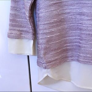 Ann Taylor Sweaters - **FINAL PRICE** Built-in Button down sweater Ann Taylor Sweaters - **FINAL PRICE** Built-in Button down sweater
