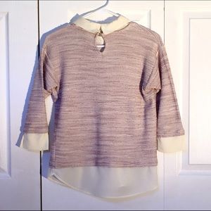 Ann Taylor Sweaters - **FINAL PRICE** Built-in Button down sweater Ann Taylor Sweaters - **FINAL PRICE** Built-in Button down sweater
