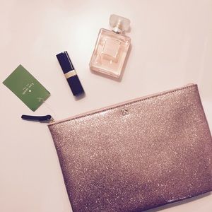 Kate Spade Rose Gold Mavis Street pouch/clutch