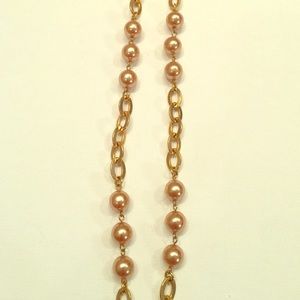 Amazing Gold Tones Pearl Neckless