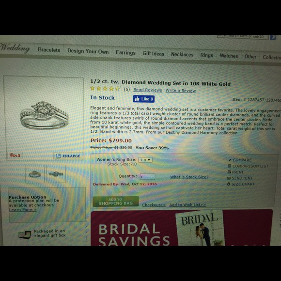 Wedding Ring Set - image 3