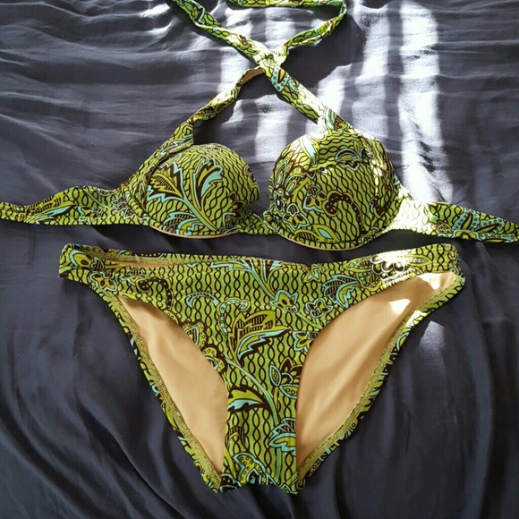 Green Victoria Secret bathing suit