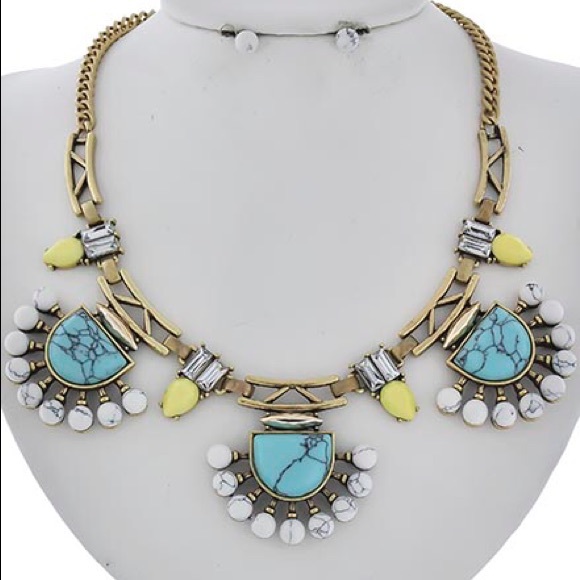 Rough Sketch Jewelry - Necklace and Earring Set