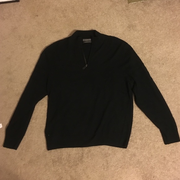Giasone cashmere sweater. XL. Black.