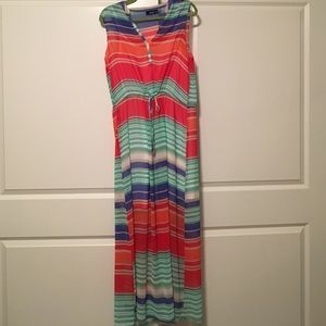 Striped maxi dress