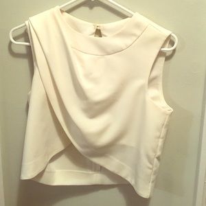 White ASOS crop top