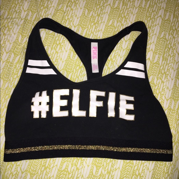 VSX Pink Christmas sports bra - Picture 1 of 1