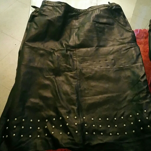 Leather skirts