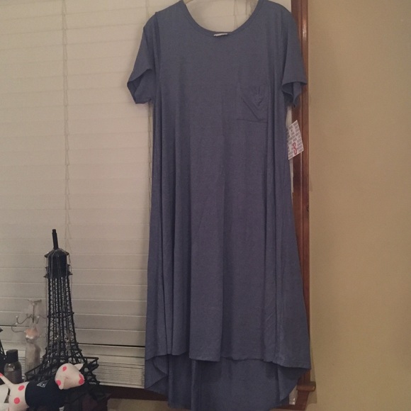 LuLaRoe Carly heather blue NWT