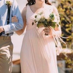 Beautiful long bridesmaid dress
