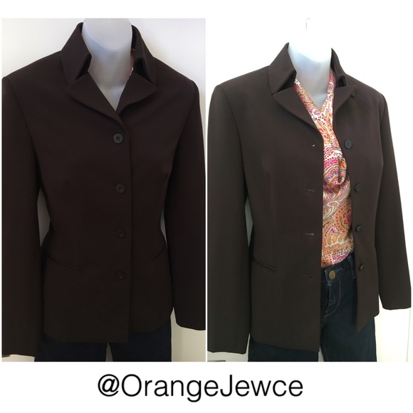 The Limited Dark Brown Stretch Blazer - image 1